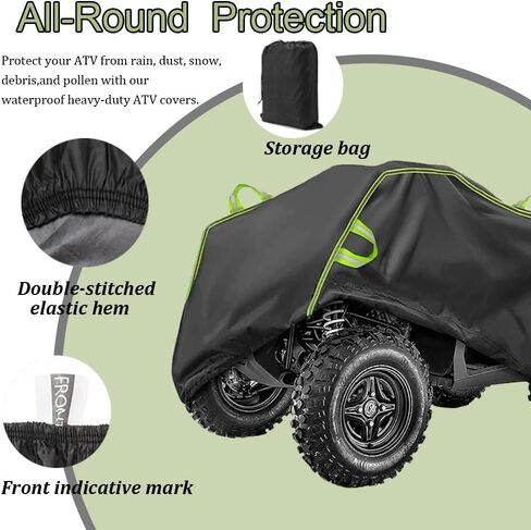 ATV Cover for Massimo Mini Jeep Style UTV 2018-2026, All Weather Heavy Duty 4 Wheeler Cover Quad Cover with Buckle, Water Resistant Outdoor Storage Covers, All Season Weather in Saudi Arabia