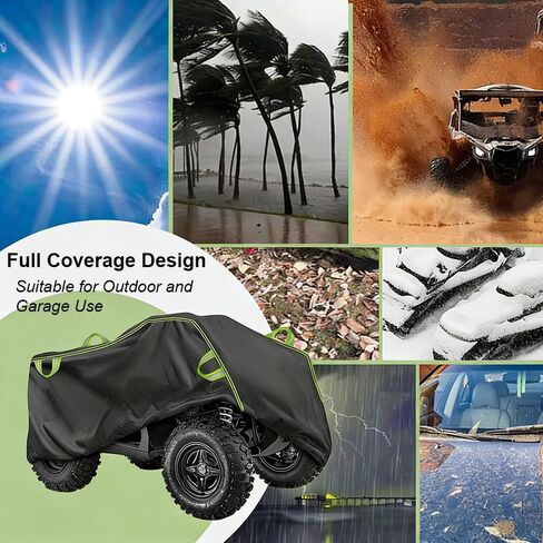 ATV Cover for Massimo Mini Jeep Style UTV 2018-2026, All Weather Heavy Duty 4 Wheeler Cover Quad Cover with Buckle, Water Resistant Outdoor Storage Covers, All Season Weather in Saudi Arabia