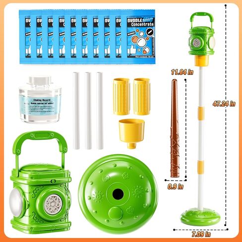 Bubble Machine for Toddlers 3-5, Bubble Blower Maker Lights Music with Remote Control, Standing Bubble Blower for Parties Birthday Wedding Toddlers Kid Summer Outdoor Toys in Saudi Arabia