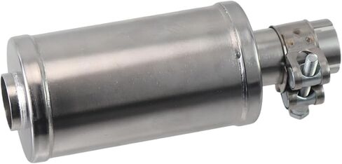Exhaust Muffler Silencer With Clamp For Predator 212cc And 79cc Engine Mini Bike Go Kart Performance Parts Silver in Saudi Arabia