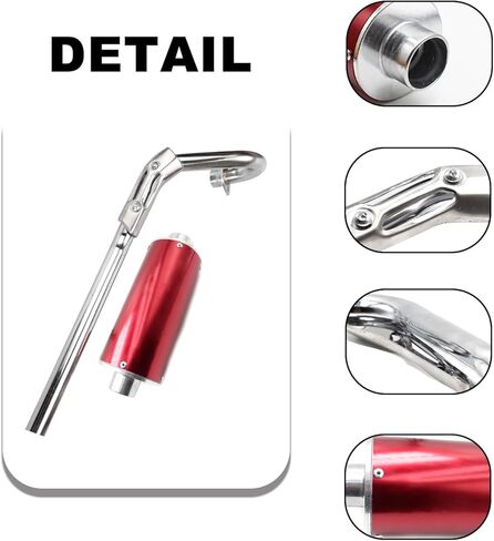 Motorcycle Exhaust High Performance Slip On Exhaust Motorcycle Muffler Accessories for Honda CRF50 XR50 CRF50F 70cc 110cc 125cc Coolster Sport-B Taotao Apollo Chinese Dirt Pit Bike in Saudi Arabia