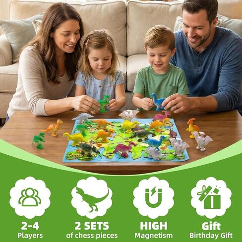 Magnetic Dinosaur Game with String, Magnet Strategy Games for Kids, Family, Travel, Camping, Party in Saudi Arabia