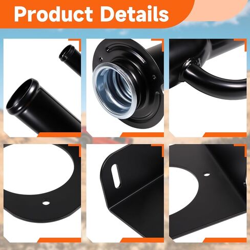 Fuel Tank Filler Neck Pipe Diesel Replace 4C3Z9034C and Fuel Gas Filler Neck Mount for Chevy for GMC for Dodge for Ford Service Body Truck or Flatbed in Saudi Arabia