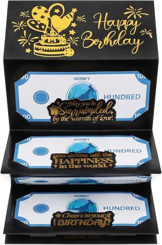 Birthday Money Holder, Cash Gift Money Birthday Card, Moneys Gift Holder with Built-in Moneys Slot for Elegant Gifting in Saudi Arabia