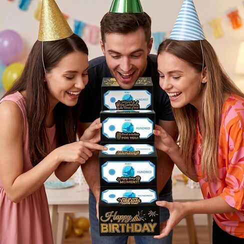 Birthday Money Holder, Cash Gift Money Birthday Card, Moneys Gift Holder with Built-in Moneys Slot for Elegant Gifting in Saudi Arabia