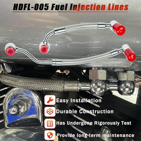 خطوط حقن الوقود المتوافقة مع Harley-Davidson Electra Glide Road King 1996-1999 تحل محل HDFL-005 HDFL005 in Kuwait