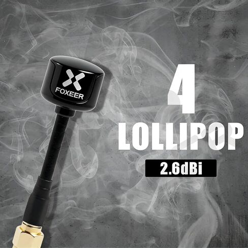 2pcs FOXEER FPV Antenna Lollipop 4 Updated Version 5.8GHz RHCP 2.6Dbi SMA for FPV Racing Drone Fatshark Goggles TX/RX in Saudi Arabia