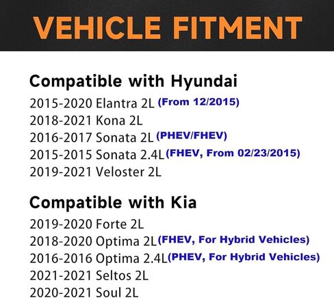 حزمة ملف الإشعال Motorevo UF816 متوافقة مع Hyundai 2.0 2.0L 2.4L L4 Elantra Kona Sonata Veloster لسيارة Kia Forte Optima Soul Seltos 2015 2016 2017 2018 2019 2020 2021، مجموعة من 4 دبابيس 2 in Kuwait