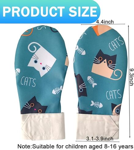2PCS Waterproof Sensory Chew Gloves, Chewing Mittens for Special Needs, Anti Finger Biting Compression for ADHD Autism Down Syndrome Boys and Girls in Saudi Arabia