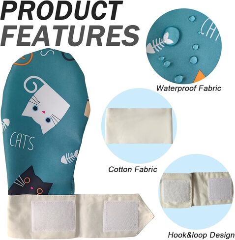 2PCS Waterproof Sensory Chew Gloves, Chewing Mittens for Special Needs, Anti Finger Biting Compression for ADHD Autism Down Syndrome Boys and Girls in Saudi Arabia