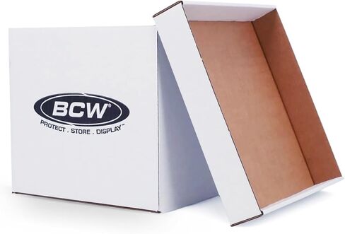 BCW 33 RPM Vinyl Record Storage Boxes, Holds 65 12-Inch LPs Each, 10 Pack | Each reinforced corrugated box holds up to 65 12-inch LPs or laserdiscs, with handles, lid, and stackable archival storage. in Kuwait