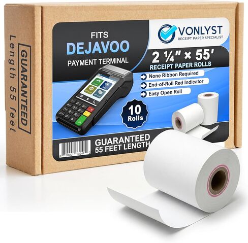 Credit Card Machine Paper Roll for Dejavoo Z8 Z9 Z11 (10 rolls) in Saudi Arabia