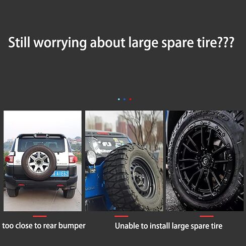 Spare Tire Carrier Spare Tire Mount Compatible with 2007-2022 Fj Cruiser Spare Tire Reinforcement Bracket in Saudi Arabia
