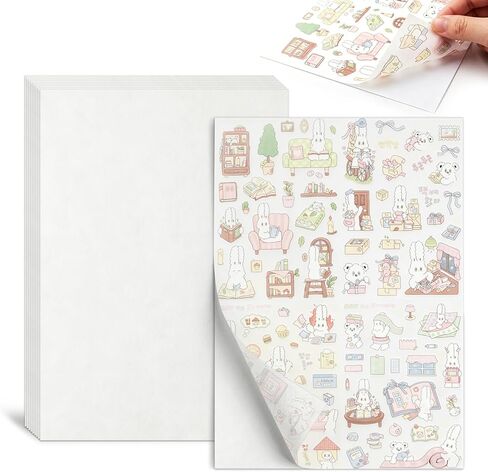 Philbinden 8.5x11 Printable Washi Paper Sticker,White Multipurpose Copy Paper in Saudi Arabia