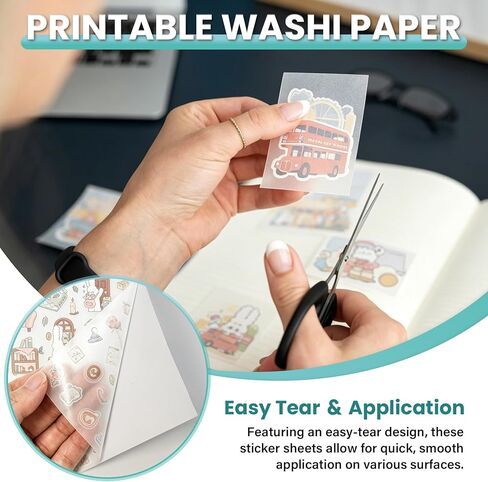 Philbinden 8.5x11 Printable Washi Paper Sticker,White Multipurpose Copy Paper in Saudi Arabia