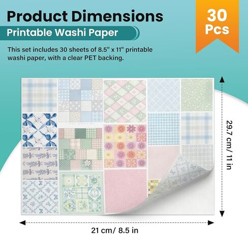 Philbinden 8.5x11 Printable Washi Paper Sticker,White Multipurpose Copy Paper in Saudi Arabia