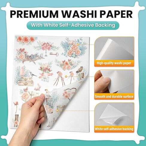 Philbinden 8.5x11 Printable Washi Paper Sticker,White Multipurpose Copy Paper in Saudi Arabia
