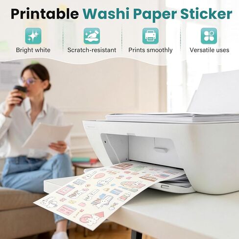 Philbinden 8.5x11 Printable Washi Paper Sticker,White Multipurpose Copy Paper in Saudi Arabia