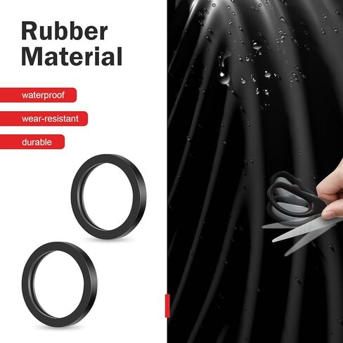 10 PCS O Ring Can Gaskets, Rubber Gas Can Spout Gaskets, Fuel Washer Seals, Universal Spout Gasket Sealing Rings for Most Cars (Black) in Saudi Arabia