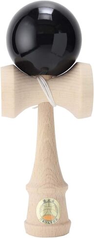 日本けん玉協会認定 New 競技用けん玉「大空」単色 黒 国産品 (OZORA KENDAMA) in Saudi Arabia
