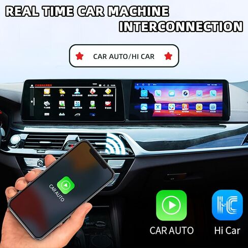 Passenger Entertainment Screen for 2021-2023 BMW 5 Series,Original Car Style,Front Passenger Exclusive Leisure and Entertainment Screen, Passenger Screen Support Wireless Carplay in Saudi Arabia