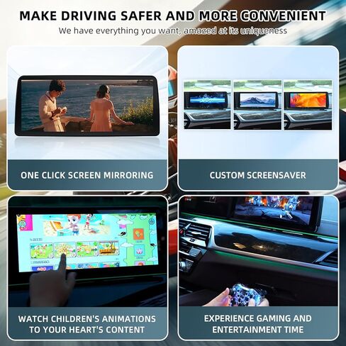 Passenger Entertainment Screen for 2021-2023 BMW 5 Series,Original Car Style,Front Passenger Exclusive Leisure and Entertainment Screen, Passenger Screen Support Wireless Carplay in Saudi Arabia