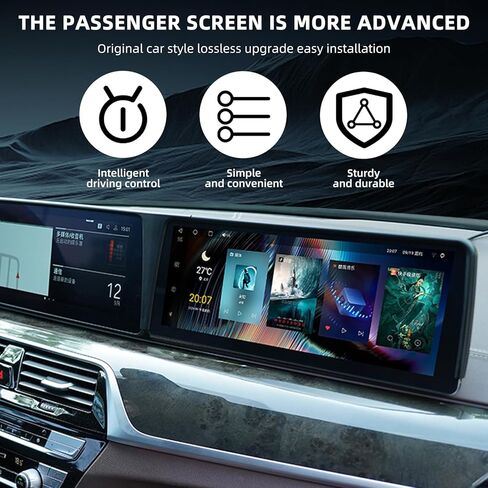 Passenger Entertainment Screen for 2021-2023 BMW 5 Series,Original Car Style,Front Passenger Exclusive Leisure and Entertainment Screen, Passenger Screen Support Wireless Carplay in Saudi Arabia