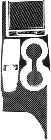 Real Bright Black Carbon Fiber Car Dashboard Speedometer Tachometer Display Screen Side Strip Sticker Auto Interior Accessories Compatible with Toyota Camry 2018 2019 2020 2021 2022 2023 2024 in Saudi Arabia
