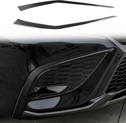 Real Bright Black Carbon Fiber Car Dashboard Speedometer Tachometer Display Screen Side Strip Sticker Auto Interior Accessories Compatible with Toyota Camry 2018 2019 2020 2021 2022 2023 2024 in Saudi Arabia