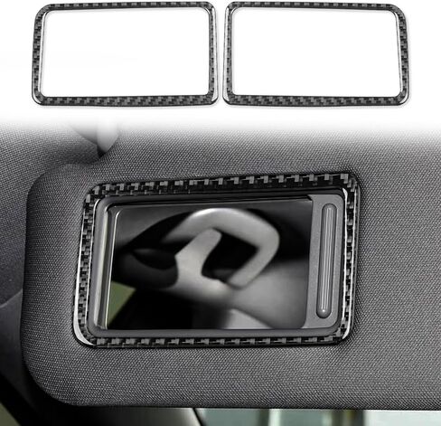 Real Bright Black Carbon Fiber Car Dashboard Speedometer Tachometer Display Screen Side Strip Sticker Auto Interior Accessories Compatible with Toyota Camry 2018 2019 2020 2021 2022 2023 2024 in Saudi Arabia