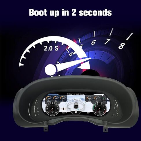 12.3" Digital Dash Instrument Cluster for Jeep Wrangler JK 2007-2010 Digital Cluster Instrument Speedometer Replacement Aftermarket Digital Dash Cluster in Saudi Arabia