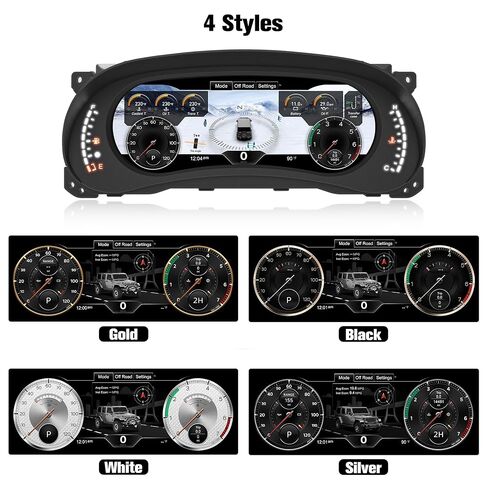 12.3" Digital Dash Instrument Cluster for Jeep Wrangler JK 2007-2010 Digital Cluster Instrument Speedometer Replacement Aftermarket Digital Dash Cluster in Saudi Arabia