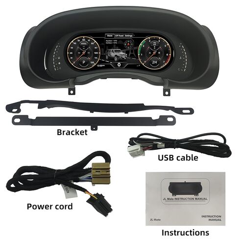 12.3" Digital Dash Instrument Cluster for Jeep Wrangler JK 2007-2010 Digital Cluster Instrument Speedometer Replacement Aftermarket Digital Dash Cluster in Saudi Arabia