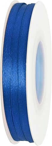 1/8 Inch Wide Royal Blue Satin Ribbon 50 Yards Double Face Royal Blue Fabric Ribbon for Gift Wrapping Crafts Wedding Party Flower Bouquet Arts Bows Decoration in Saudi Arabia