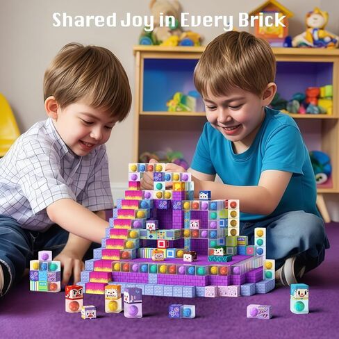 GobiDex 100PCS Magnetic Building Blocks for Kids 3+, Montessori Sensory Toys with Rolling Balls, STEM Educational Gift for Boys and Girls in Saudi Arabia