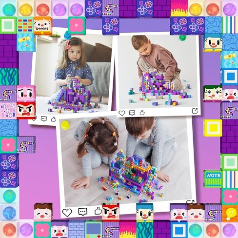 GobiDex 100PCS Magnetic Building Blocks for Kids 3+, Montessori Sensory Toys with Rolling Balls, STEM Educational Gift for Boys and Girls in Saudi Arabia