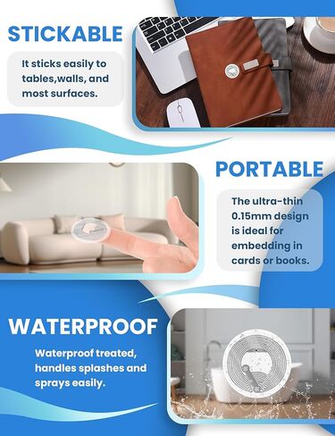 50Pcs NFC Tags Sticker with Original NTAG215 Chip NFC Stickers Adhesive Labels Transparent RFID Tags Rewritable 504 Bytes Memory Suitable for All NFC-Enabled Devices and Smartphones in Kuwait