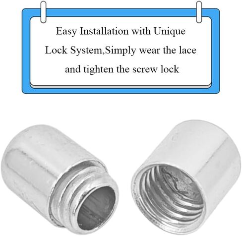 Shoelaces Buckle Lock No Tie Shoe Lace Turnbuckle Metal Laces Clasps Capsule Shoelaces Tip Ends Laces Rotating Lock in Saudi Arabia