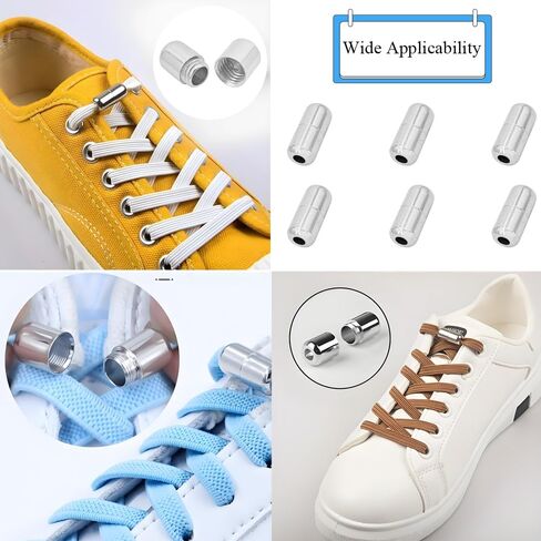 Shoelaces Buckle Lock No Tie Shoe Lace Turnbuckle Metal Laces Clasps Capsule Shoelaces Tip Ends Laces Rotating Lock in Saudi Arabia