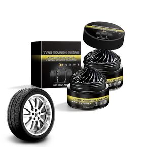 2PCS Car Tire Ceramic - Powerful Wheel Cleaning Refurbish Wax, Tyre Nourish Cream, 2026 Tire Wax for Ultimate Wheel Protection, Restores Black Gloss, Blocks UV in Saudi Arabia