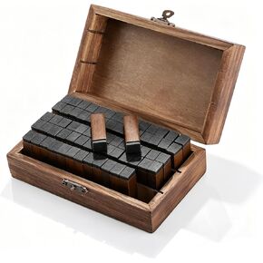 70PCS Wooden Rubber Alphabet Letter Number Stamps, Alphabet Mini Stamps with Wooden Storage Box for Scrapbooking Card Making and DIY Crafts in Saudi Arabia