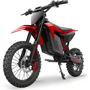 Skeri Electric Dirt Bike for Adults & Teens, 14"/12" Fat Tire 3200W Motor 37MPH Off-Road EBike, 48V 21Ah Battery Hydraulic Disc Brakes Dual Suspension IPX5 Waterproof, Fit for Age 13+ -Racing Red in Saudi Arabia