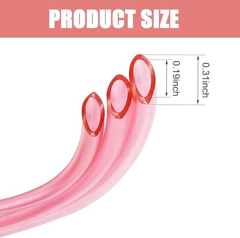 Fuel Vent Line, 118.11" Rubber Fuel Carburetor Vent Hose Line, Leak-proof Seal Petrol Hose Replacement, for ATV, Dirt Bike, Go Kart, Moped Pocket Bike (Pink) in Kuwait
