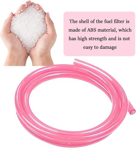 Fuel Vent Line, 118.11" Rubber Fuel Carburetor Vent Hose Line, Leak-proof Seal Petrol Hose Replacement, for ATV, Dirt Bike, Go Kart, Moped Pocket Bike (Pink) in Kuwait