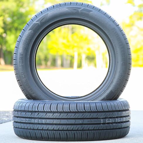 Set of 2 (TWO) Ameritread Total Comfort Passenger Car All-Season High Performance Radial Tires-205/55R16 205/55ZR16 205/55/16 205/55-16 91W Load Range SL 4-Ply BSW Black Side Wall UTQG 500AA in Saudi Arabia