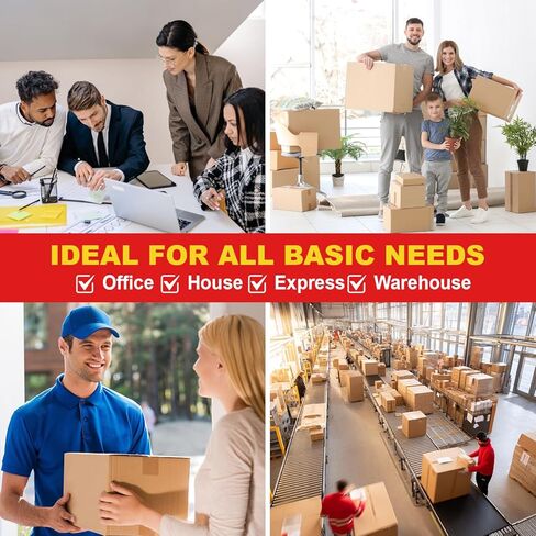 Wide Transparent Tape 4 inch x 110 Yards (330ft), Industrial Grade 4 inch Wide Clear Heavy Duty Packing Tape for Box Office Moving, Shipping and Mailing in Saudi Arabia