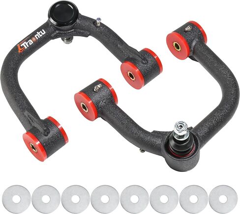 2-4" Lifted Upper Control Arms for 2007–2018 Silverado/Sierra 1500, Tahoe, Suburban, Yukon, Avalanche & 2007–2014 Escalade, 1.25" DOM Tubular Suspension Arms, Upgraded Aluminum Caps, Wrinkle Black in Saudi Arabia