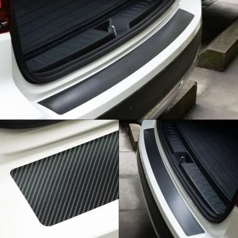 Car Rear Bumper Protector Guard for Ford Mustang MACH-E 2020-2025, Trunk Door Entry Sill Guards Non-Slip Protection Strip Anti-Scratch Abrasion Sticker in Saudi Arabia