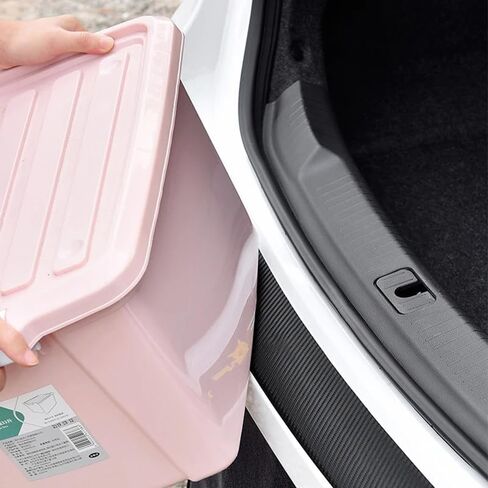 Car Rear Bumper Protector Guard for Ford Mustang MACH-E 2020-2025, Trunk Door Entry Sill Guards Non-Slip Protection Strip Anti-Scratch Abrasion Sticker in Saudi Arabia