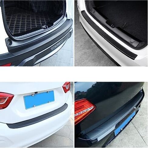 Car Rear Bumper Protector Guard for Ford Mustang MACH-E 2020-2025, Trunk Door Entry Sill Guards Non-Slip Protection Strip Anti-Scratch Abrasion Sticker in Saudi Arabia